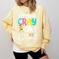 100th Day Of School Get Your Cray On Teacher Comfort Colors Sweatshirt Butter