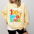 100th Day Of School Teachers Kids Happy 100 Days Comfort Colors Sweatshirt Butter 100th Day Of School Teachers Kids Happy 100 Days Comfort Colors Sweatshirt Butter