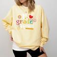 1st First Grade Squad Student Teacher Back To School Comfort Colors Sweatshirt Butter 1st First Grade Squad Student Teacher Back To School Comfort Colors Sweatshirt Butter