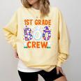 1st Grade Boo Crew First Grade Teacher Kids Happy Halloween Comfort Colors Sweatshirt Butter