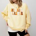 2nd Grade Teacher Squad Cute Women Groovy Fall Autumn Lovers Comfort Colors Sweatshirt Butter 2nd Grade Teacher Squad Cute Women Groovy Fall Autumn Lovers Comfort Colors Sweatshirt Butter