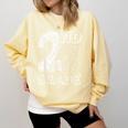 2nd Grade Typography Team 2nd Grade Teacher Back To School Comfort Colors Sweatshirt Butter