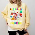 2nd Grade Is Out Of This World Space Rocket Planets Teacher Comfort Colors Sweatshirt Butter 2nd Grade Is Out Of This World Space Rocket Planets Teacher Comfort Colors Sweatshirt Butter