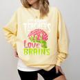 3rd Grade Teachers Love Brains Zombie Teacher Halloween Comfort Colors Sweatshirt Butter 3rd Grade Teachers Love Brains Zombie Teacher Halloween Comfort Colors Sweatshirt Butter