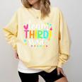 3rd Grade Team Pencil Teacher Student Back To School Girls Comfort Colors Sweatshirt Butter