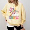 4th Grade Boo Crew Fourth Grade Teacher Kids Happy Halloween Comfort Colors Sweatshirt Butter