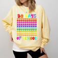 50 Days Of School Hearts Teacher Happy 50th Day Of School Comfort Colors Sweatshirt Butter 50 Days Of School Hearts Teacher Happy 50th Day Of School Comfort Colors Sweatshirt Butter