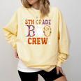 5th Grade Boo Crew Halloween Teachers Students Comfort Colors Sweatshirt Butter
