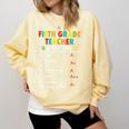 5th Grade Teacher Report Card Appreciation Men Women Comfort Colors Sweatshirt Butter 5th Grade Teacher Report Card Appreciation Men Women Comfort Colors Sweatshirt Butter
