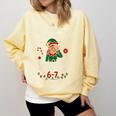 6-7 Students Saying 67 Xmas Six Seven Teacher Christmas Comfort Colors Sweatshirt Butter