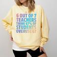 6 Out Of 7 Teachers Think 67 Of Students Overuse 67 Quote Comfort Colors Sweatshirt Butter 6 Out Of 7 Teachers Think 67 Of Students Overuse 67 Quote Comfort Colors Sweatshirt Butter