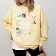 60 Year Old Math Teacher Square Root Of 3600 60th Birthday Comfort Colors Sweatshirt Butter