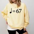 67 Music Meme Slang Musician Kids Music Teacher Comfort Colors Sweatshirt Butter 67 Music Meme Slang Musician Kids Music Teacher Comfort Colors Sweatshirt Butter