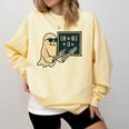 67 Teacher Halloween Skeleton Ghost Six Seven Meme Math Comfort Colors Sweatshirt Butter