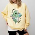 AAC Ghost Tell Me About It Speech Pathology AAC Sped Teacher Comfort Colors Sweatshirt Butter