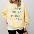ABC Elemeno Kindergarten Teacher Boy Girl Kid Back To School Comfort Colors Sweatshirt Butter
