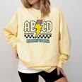 ABCD Highway To Spell Pencil Teacher & Student Font Me Comfort Colors Sweatshirt Butter ABCD Highway To Spell Pencil Teacher & Student Font Me Comfort Colors Sweatshirt Butter