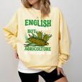 AG Teacher English Is Important But Agriculture Teacher Comfort Colors Sweatshirt Butter AG Teacher English Is Important But Agriculture Teacher Comfort Colors Sweatshirt Butter