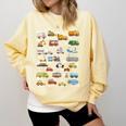 Alphabet Vehicles ABCs Learning Teachers Kids Boys Girls Comfort Colors Sweatshirt Butter Alphabet Vehicles ABCs Learning Teachers Kids Boys Girls Comfort Colors Sweatshirt Butter