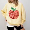 Apple Dot Pattern Art Teacher Appreciation Men Women Humor Comfort Colors Sweatshirt Butter Apple Dot Pattern Art Teacher Appreciation Men Women Humor Comfort Colors Sweatshirt Butter