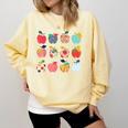 Art Apples Back To School For Teacher Student Comfort Colors Sweatshirt Butter