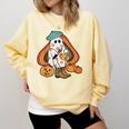 Art Teacher Painting Brushes Retro Pumpkin Ghost Artist Comfort Colors Sweatshirt Butter Art Teacher Painting Brushes Retro Pumpkin Ghost Artist Comfort Colors Sweatshirt Butter