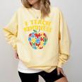 Autism Teacher Shirt I Teach Kindness Apple Puzzle Awareness Comfort Colors Sweatshirt Butter Autism Teacher Shirt I Teach Kindness Apple Puzzle Awareness Comfort Colors Sweatshirt Butter