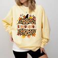 Autumn Fall SPED ED Teacher Thankful Grateful Pumpkin Retro Comfort Colors Sweatshirt Butter