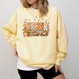 Autumn Pumpkin Thanksgiving Coffee Floral Teacher Fall Comfort Colors Sweatshirt Butter Autumn Pumpkin Thanksgiving Coffee Floral Teacher Fall Comfort Colors Sweatshirt Butter