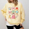 Back To School Coquette Teacher Women Girl Kindergarten PreK Comfort Colors Sweatshirt Butter Back To School Coquette Teacher Women Girl Kindergarten PreK Comfort Colors Sweatshirt Butter