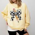Back To School Hello Fifth Grade Teacher Coquette Pencil Bow Comfort Colors Sweatshirt Butter