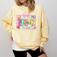 Back To School Pre-K Preppy Teacher Girl Comfort Colors Sweatshirt Butter Back To School Pre-K Preppy Teacher Girl Comfort Colors Sweatshirt Butter