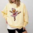 Ballet Dancer Gingerbread Christmas Dance Teacher Girl Women Comfort Colors Sweatshirt Butter