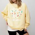 Believe In Yourself YOU MATTER Teachers Big Heart Comfort Colors Sweatshirt Butter