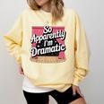 Best Theatre Art For Men Women Musical Drama Teacher Theater Comfort Colors Sweatshirt Butter