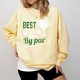 Best Teacher By Par Golf Golfer Comfort Colors Sweatshirt Butter