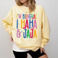 I Am Bilingual I Haha And Jaja Latina Latino Spanish Teacher Comfort Colors Sweatshirt Butter I Am Bilingual I Haha And Jaja Latina Latino Spanish Teacher Comfort Colors Sweatshirt Butter