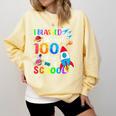 I Blasted Through 100 Days Of School 100th Day Teacher Kids Comfort Colors Sweatshirt Butter