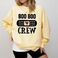 Boo Boo Crew First Aid School Nurse Day Care Teacher Comfort Colors Sweatshirt Butter