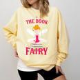 The Book Fairy Reading Teacher Librarian T-Shirt Comfort Colors Sweatshirt Butter