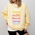 Books Reading English Teacher Student For Men Women Kids Comfort Colors Sweatshirt Butter