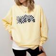 Bulldogs School Spirit Bulldog Pride Checkered Teacher Comfort Colors Sweatshirt Butter Bulldogs School Spirit Bulldog Pride Checkered Teacher Comfort Colors Sweatshirt Butter