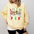 All Is Calm Just Kidding This Is Pre-K Christmas Teacher Comfort Colors Sweatshirt Butter All Is Calm Just Kidding This Is Pre-K Christmas Teacher Comfort Colors Sweatshirt Butter