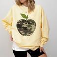 Camo Apple Camouflage Clothing School Student Camo Teacher Men Women Kids Comfort Colors Sweatshirt Butter