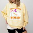 You Can't Scare Me I'm A 2nd Grade Teacher Halloween Comfort Colors Sweatshirt Butter