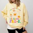 You Can't Scare Me I Teach Pre-k Teacher Halloween Ghost Men Women Kids Comfort Colors Sweatshirt Butter