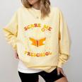 You Can't Scare Me I Teach Preschool Teacher Halloween Ghost Comfort Colors Sweatshirt Butter You Can't Scare Me I Teach Preschool Teacher Halloween Ghost Comfort Colors Sweatshirt Butter