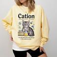 Cation Shirt Cat Science Chemistry Teacher Chemist Pun Comfort Colors Sweatshirt Butter