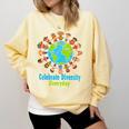 Celebrate Diversity Everyday Teachers & School Student Gift Comfort Colors Sweatshirt Butter