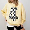 Checkered Fourth Grade Back To School Teachers Students Comfort Colors Sweatshirt Butter Checkered Fourth Grade Back To School Teachers Students Comfort Colors Sweatshirt Butter